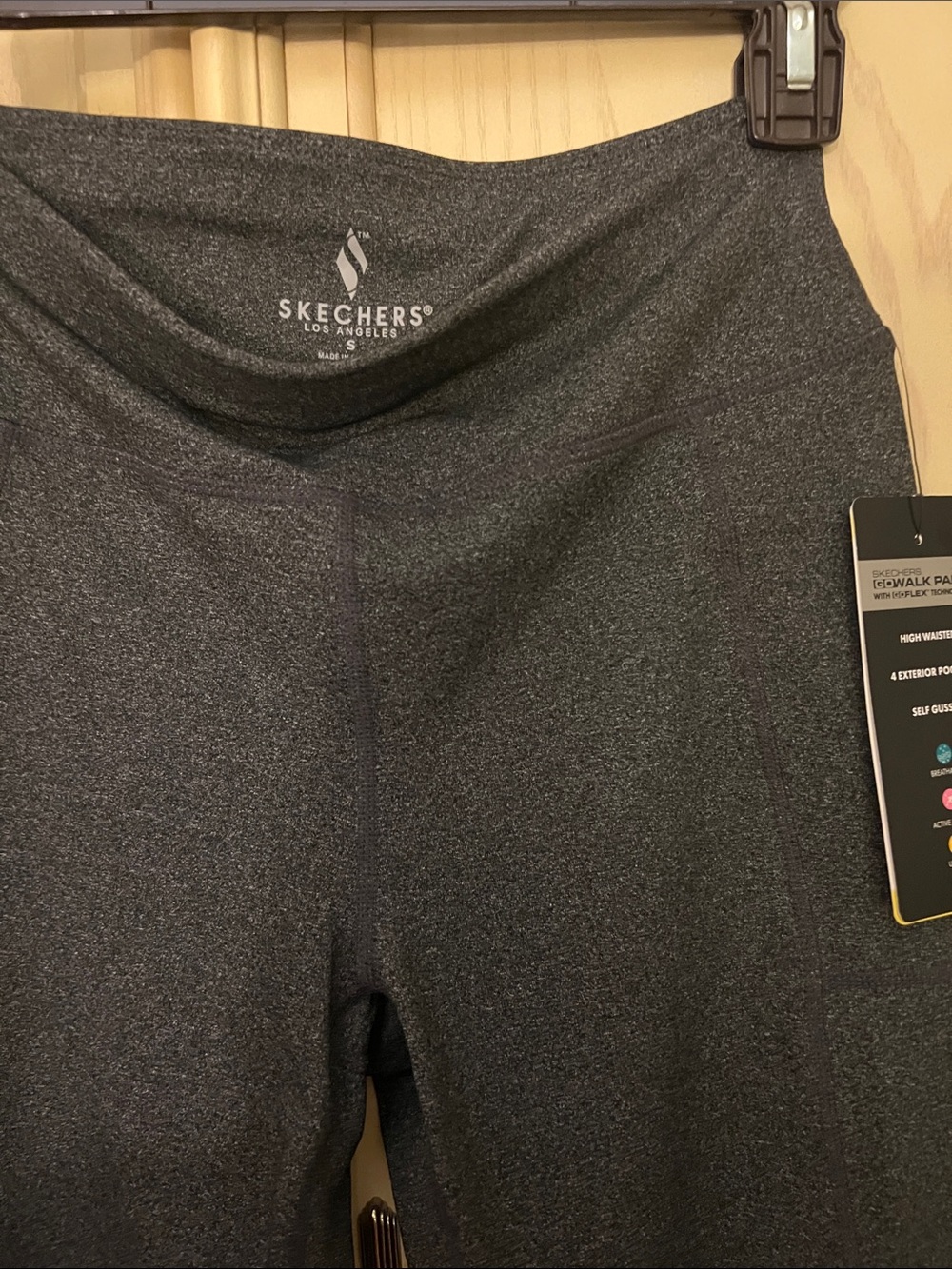 Skechers women’s gowalk legging pants Charcoal Gray size small